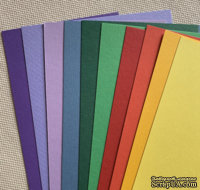 Набор полосок картона Brights - яркие, 10х30 см, 10 шт. - ScrapUA.com