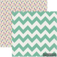 Лист скрапбумаги My Mind&#039;s Eye Chevron, 30х30 см, двусторонняя - ScrapUA.com