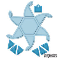 Лезвие Spellbinders - Hexagon Pinwheel Top Box - ScrapUA.com