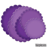 Ножи от Spellbinders - Grand Scalloped Circles,  диаметры: 11,7-18,4 см - ScrapUA.com