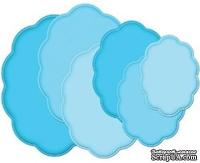 Ножи от Spellbinders - Grand Big Scalloped Ovals, 6 шт, размеры от 8х11 до 14,6х19 - ScrapUA.com