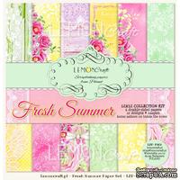 Набор скрапбумаги LemonCraft - Fresh Summer, 30х30 см, с бонусом - ScrapUA.com