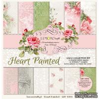 Набор скрапбумаги LemonCraft - Heart Painted, 30х30 см - ScrapUA.com