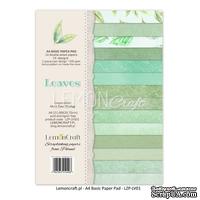 Набор скрапбумаги LemonCraft -  Leaves 01, basic, 21.1х29.7 см, двусторонняя - ScrapUA.com