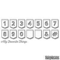 Лезвие My Favorite Things - Die-namics LLD Stitched Banner Numbers, 14 шт.