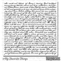 Резиновый штамп My Favorite Things - BG Romantic Script Background - ScrapUA.com