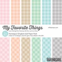 Набор бумаги My Favorite Things - Homespun Gingham Paper Pack, размер 15х15 см, 24 листа.