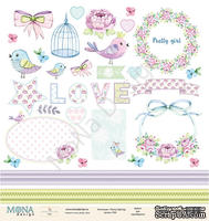Лист для вырезания от Mona Design - &quot;Fancy Spring&quot;, 30,5х30,5см - ScrapUA.com