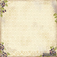Двусторонний лист бумаги для скрапбукинга от Maja Design - Fika - Björnbärskakor, 30x30 см,