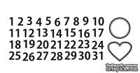 Акриловый штам  N025 Цифры 1-31, размер 6,7х2,4 см - ScrapUA.com