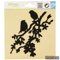 Фетровое украшение от Feltables Fashion - Silhouettes Lovebird Branch, 1 шт - ScrapUA.com