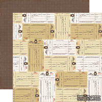 Лист скрапбумаги от Echo Park - Inventory paper - двусторонняя, 30х30 см - ScrapUA.com