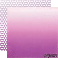 Лист скрапбумаги от Echo Park - Purple Ombre, 30х30 см