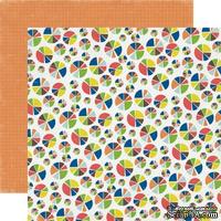 Лист двусторонней скрапбумаги Pie Charts, Paper & Glue, Echo Park, 30х30 см