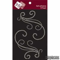 Украшение из жемчуга от Zva Creative - Symetrical Flourish White, цвет белый - ScrapUA.com