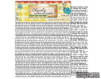 Листы-фильтры от Pink Paislee - She Art - Printed Coffee Filter Sheets - Text - Текст на бумаге тишью, 6 шт. - ScrapUA.com