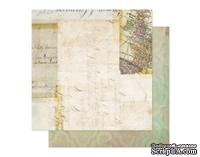 Лист скрапбумаги от Pink Paislee - Hope Chest - Records 12x12 Paper - ScrapUA.com