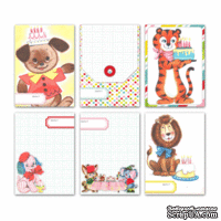 Карточки для журналинга от Pretty Little Studio  -  Animal Party Journaling Cards - ScrapUA.com