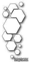 Нож для вырубки от Poppystamps -  DIES - Mod Hex Background - ScrapUA.com