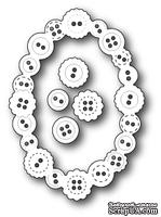 Нож для вырубки от Poppystamps - Button Oval