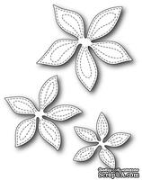 Нож для вырубки от Poppystamps - Stitched Poinsettia Trio - ScrapUA.com