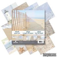 Набор двусторонней скрапбумаги от Paper House - Beach Paper Pad, 30,5x30,5 см, 12 шт
