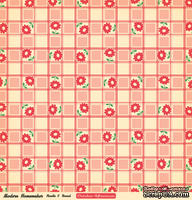 Лист двусторонней скрапбумаги от October Afternoon - “Modern Homemaker” Collection - Needle & Thread, 30х30