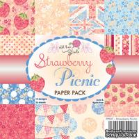 Набор односторонней бумаги от Wild Rose Studio - Strawberry Picnic - 15х15 см