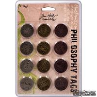 Набор металлических украшений от TimHoltz - Philosophy Tags