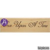 Резиновый штамп Hampton Art /7gypsies Once Upon A Time, на деревянном блоке - ScrapUA.com
