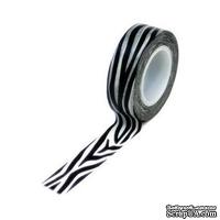 Бумажный скотч Queen &amp; Co - Trendy Tape Zebra, 1 шт - ScrapUA.com