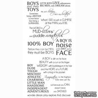 Натирки от Kaisercraft - Boys -rub-on quotes, RB915, 15x30 см