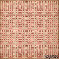 Лист скрапбумаги от Echo Park - Christmas Games, 30х30 см
