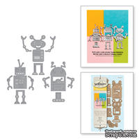 Ножи от Spellbinders – Die D-Lites Robots Etched Dies - ScrapUA.com