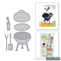 Ножи от Spellbinders - Die D-Lites Weekend Grill Etched Dies - ScrapUA.com