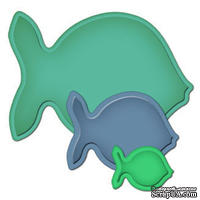 Нож для вырубки от Spellbinders - Nested Fish - ScrapUA.com