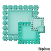 Лезвия от Spellbinders - Beaded Squares, 4 шт - ScrapUA.com