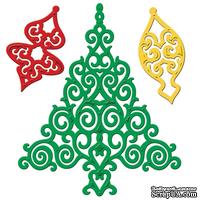 Набор ножей от Spellbinders - Holiday Tree, 3 шт.