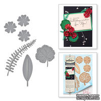 Нож для вырубки от Spellbinders - Geraniums and Leaves - Герань