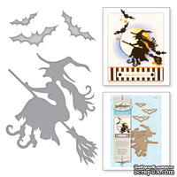 Ножи от Spellbinders - Witch On Broom - ScrapUA.com