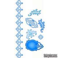 Нож для вырубки от Spellbinders - Damask Accents, 6 шт - ScrapUA.com