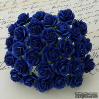 Цветы розочек от Thailand - ROYAL BLUE , 10 мм, 10 шт
