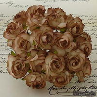 Дикая роза, цвет коричневый, диаметр - 30мм, 1 шт.