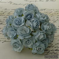 Дикая роза, цвет бледно-голубой, диаметр - 30мм, 1 шт.