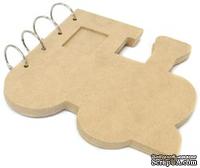Заготовка для альбома MDF Train Album от Kaisercraft, размер: 19 х18 см, 4 шт. - ScrapUA.com
