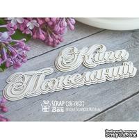 3d чипборд ScrapBox - Книга пожеланий Di-003 - ScrapUA.com