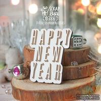 Деревянная фишка ScrapBox - Happy New Year Fl-006 - ScrapUA.com