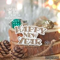 Деревянная фишка ScrapBox - Happy New Year Fl-017 - ScrapUA.com