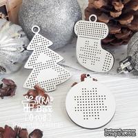 Деревянная фишка ScrapBox - Фишки для вышивки набор игрушек Fl-038 - ScrapUA.com