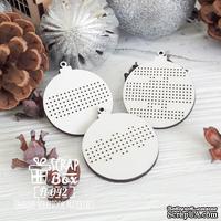 Деревянная фишка ScrapBox - Фишки для вышивки набор шаров Fl-042 - ScrapUA.com